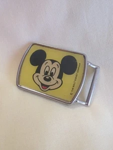 Hebilla de cinturón Mickey Mouse de Lee vintage con licencia Walt Disney Company amarillo - Imagen 1 de 8