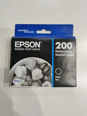 NEW GENUINE OEM Epson 200 standard black ink cartridge T200120 11/2027 - Image 1 of 3