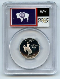 2007 S 25C Silver Wyoming Quarter PCGS PR70DCAM - Picture 1 of 2