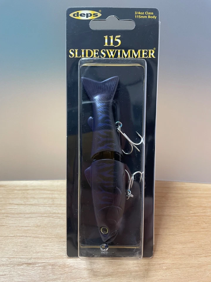 Señuelo de pesca deps slide swimmer 115 tipo antiguo # Black Tiger swimbait glidebait Foto 1 de 4
