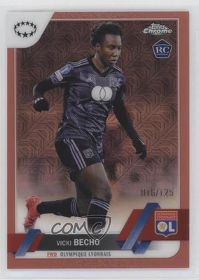 2022 Topps Chrome UEFA Women's Champions League /125 Vicki Becho #98 Rookie RC - Image 1 of 2