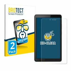 2x Display Schutz Folie für Lenovo Tab M7 Zubehör Transparent - Photo 1/6