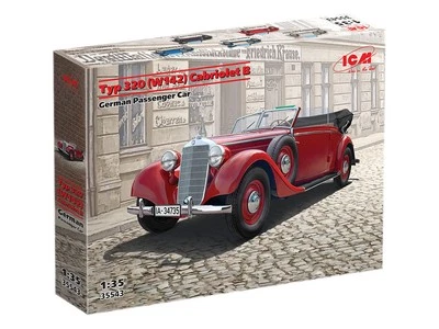 Modellino auto 1/35 Typ 320 W142Cabriolet B German Passenger Car ICM 35543  1:35 - Immagine 1 di 4