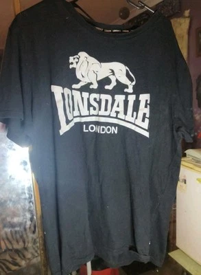 Men's LONSDALE Black Short Sleeve T-shirt - Size XXL - Image 1 of 3