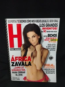 REVISTA H PARA HOMBRES - AFRICA ZAVALA - MEXICAN MAGAZINE DECEMBER 2016 - Picture 1 of 4