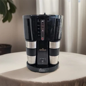NEW Gevalia Kaffe Coffee For Two Programmable Coffee Maker With Travel Mugs - Picture 1 of 13