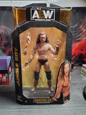 AEW Unrivaled JUNGLE BOY Signed Figure Auto Autograph w/Case Jazwares Foto 1 de 3