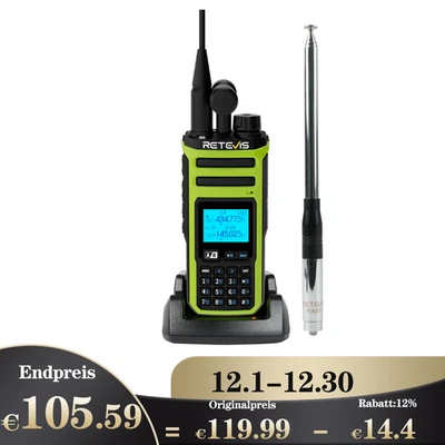 Retevis A3 Funkgerät,Quadband-Amateurfunk, AM/SSB/FM/AIR-Modi Walkie-Talkie - Bild 1 von 4
