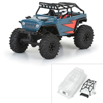 Pro-Line Racing 2004 Jeep LJ corpo transparente com gaiola de trilha para axial SCX24 - Imagem 1 de 4