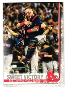 Topps # 549 Sweet Victory CL 2019, CPC Boston Red Sox - Imagen 1 de 2
