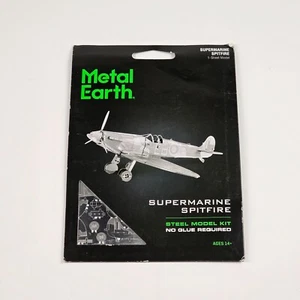 Metal Earth Supermarine Spitfire Fighter Plane DIY Model Building Kit Aircraft - Picture 1 of 2