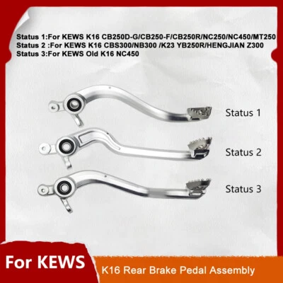 Conjunto de palanca de pedal de freno trasero accesorios moto para KEWS HENGJIAN Foto 1 de 4