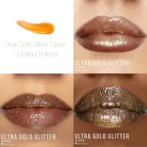 Ultra Gold Glitter Gloss LipSense a sparkling gloss with fine gold glitter. New - Picture 1 of 6