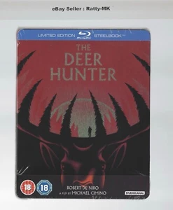 THE DEER HUNTER - UK EXCLUSIVE BLU RAY STEELBOOK - NEW & SEALED - Picture 1 of 8