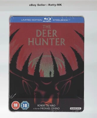 THE DEER HUNTER - UK EXCLUSIVE BLU RAY STEELBOOK - NEW & SEALED - Image 1 of 4