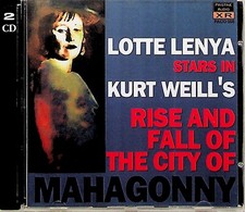 KURT WEILL Rise & Fall of The City Mahagonny 1956 LOTTE LENYA 2-CD Pristine XR