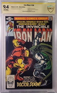 1981 Iron Man 150 CBCS 9.4 SS Bob Layton Doctor Doom Battle Cover. - Picture 1 of 2