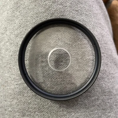 New Vtg HOYA 55mm CENTER SPOT FILTER Japan 55mm Center SPOT w/Actual HOLE Filter - Image 1 of 4