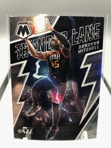 2021-22 Panini Mosaic Donovan Mitchell Thunder Lane Utah Jazz #4 NM/M - Bild 1 von 2
