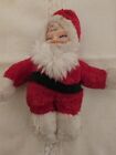 Vintage Brechner Rubber Face Santa Claus Soft Plush Doll