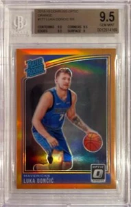 Luka Doncic Donruss Optic Orange Holo RC-BGS 9,5 2018-19 gema como nueva... #27/199 - Imagen 1 de 2