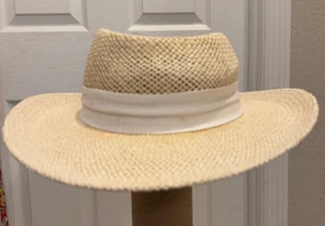 Vintage Disney World weißer Strohhut Darsteller Sorgerecht - Unisex L/XL - Bild 1 von 11