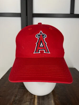 Los Angeles Angels Hat Cap Snap Back Adult Red Embroidered Cotton Polyester '47 - Image 1 of 4