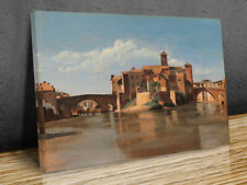 The Island and Bridge of San Bartolomeo canvas print art framed or print only