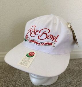 NEW 1996 Rose Bowl TOURNAMENT OF ROSES Vintage WHITE Snapback Cap Hat USC