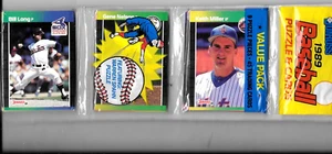 Donruss 1989 45 cartas 3 piezas rompecabezas rack paquetes lote de (9) diferentes sin abrir - Imagen 1 de 1