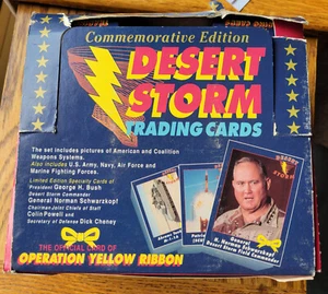 1991 Desert Storm Trading Cards Operation Yellow Ribbon/24 Boxes of 60 Cards ea. - Picture 1 of 5