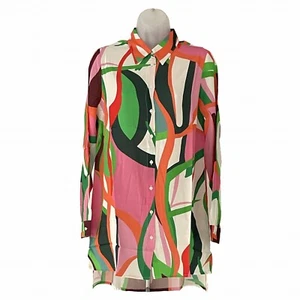 Colourful Long Sleeve Blouse by Aniston - Picture 1 of 3