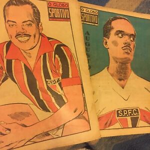 Sao Paulo Footbal Brazil 1949 + 1950 lot 2 sports mag