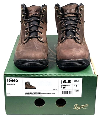 Botas de Trabajo Danner Mujer Talla 6.5 W Caliper 5" Cuero Marrón Impermeables 19460 EE. UU. Foto 1 de 4
