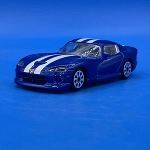 Burago Dodge Viper GTS Coupe, Blue w/White Stripes 1/43 Scale - Picture 1 of 12