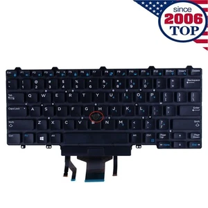 Nowa amerykańska podświetlana klawiatura do Dell Latitude E5450 E5480 E5470 E7450 E7470 0D19TR - Zdjęcie 1 z 4