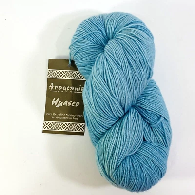 Araucania Huasco Pure Extrafine Merino Wool Color #107 Aqua Dye Lot 3967 - Image 1 of 4