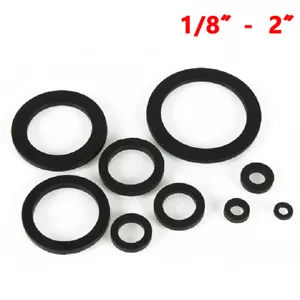 Gummi FLACHDICHTUNG Gummi-Dichtung 1/8" 3/8'' 1/2'' 1/4“ 3/4'' 1'' 1-1/4'' ~2'' - Bild 1 von 12
