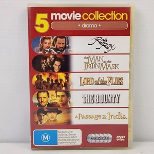 Rob Roy/Man Iron Mask/Lord of Flies/The Bounty/Passage to India DVD Movie Reg 4 - Picture 1 of 3
