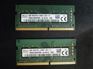 SK Hynix 16 GB - 8GB X 2 1Rx 8 PC4-2400T SA1-11 RAM LAPTOP MEMORY - Picture 1 of 3
