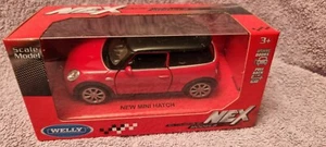 BMW NEW MINI HATCH WELLY NEX DIE CAST MODEL 1/38 SCALE PULL BACK  NEW - Picture 1 of 6