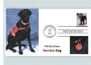 SERVICE DOGS, 2012 First Day of Issue, cancelled Merrifield, Virginia - Picture 1 of 1