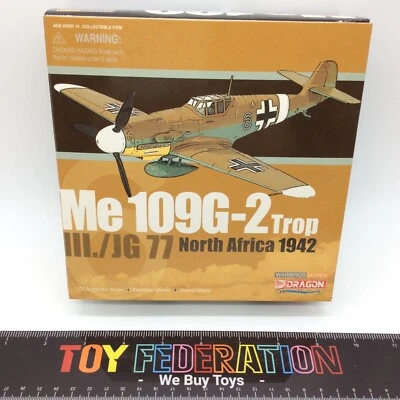 Dragon Wings 50087 Die-Cast Plane 1:72 Me 109G-2 Trop III./JG North Africa 1942 - Image 1 of 4