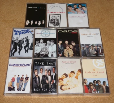 Vintage - Take That UK Cassette Tapes x11 Singles Collection - Image 1 of 4