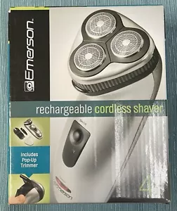 Emerson Rechargeable Cordless Shaver Includes Pop-Up Trimmer - Picture 1 of 6