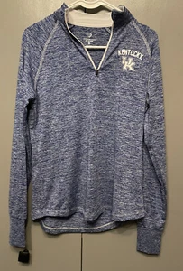 Kentucky Wildcats Colosseum Damen Bikram Viertelreißverschluss Jacke Royal Medium - Bild 1 von 3