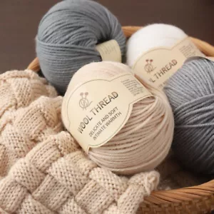 New Wool Yarn 40 Colors 50g Super Soft Crochet Bamboo Cotton Knitting Yarn Baby - Picture 1 of 43