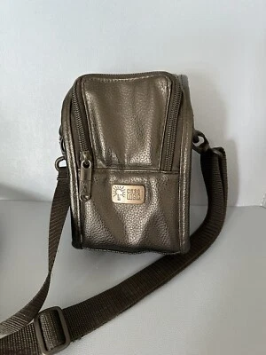 Case Logic Leather Camera Bag Case with 2 Storage Sections Zip + Removable Strap - Image 1 of 4