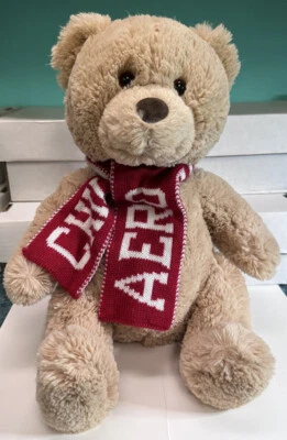 "Bufanda de invierno Aeropostale Soft Plush 2011 17"" Bear Red Aero Chill" Foto 1 de 4