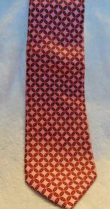 Vera Bradley for Baekgaard pink and brown neck tie - 100% silk - Picture 1 of 4